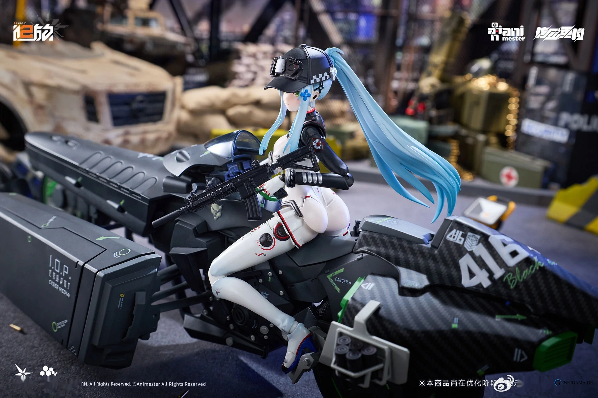 Girls` Frontline 2: Exilium Klukai -Speed Star- Motorcycle 1/12 Scale Plastic Model Kit (Plastic model) - Image 13