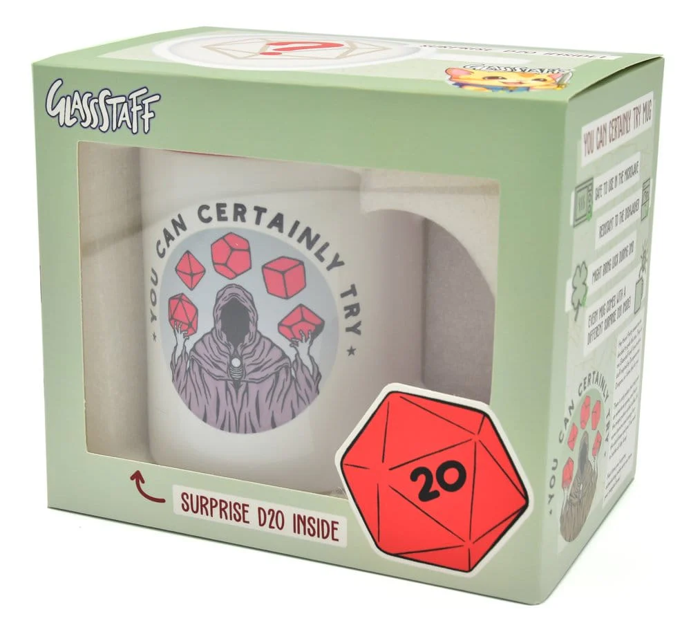 Glassstaff Geschenkbox Tasse & Würfel D20 You can certainly try - Image 3