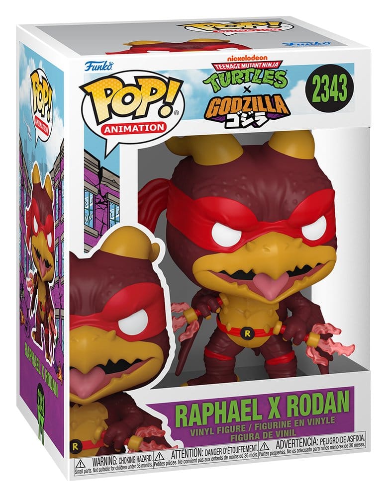 Godzilla x Turtles POP! Animation Vinyl Figur Raphael X Rodan - Image 2
