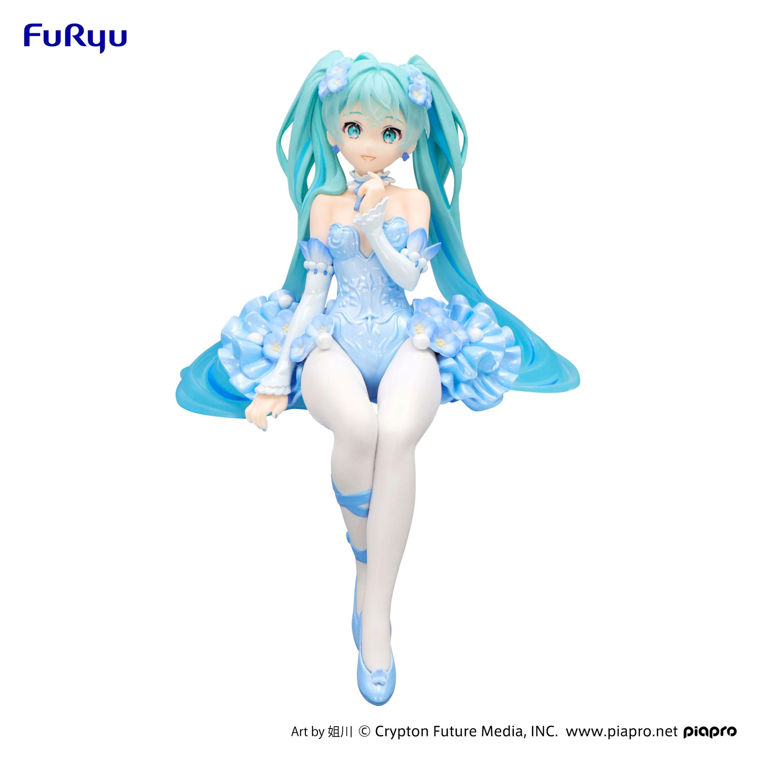 Hatsune Miku Flower Fairy Nemophila Pail Blue Color Ver. Noodle Stopper Furyu