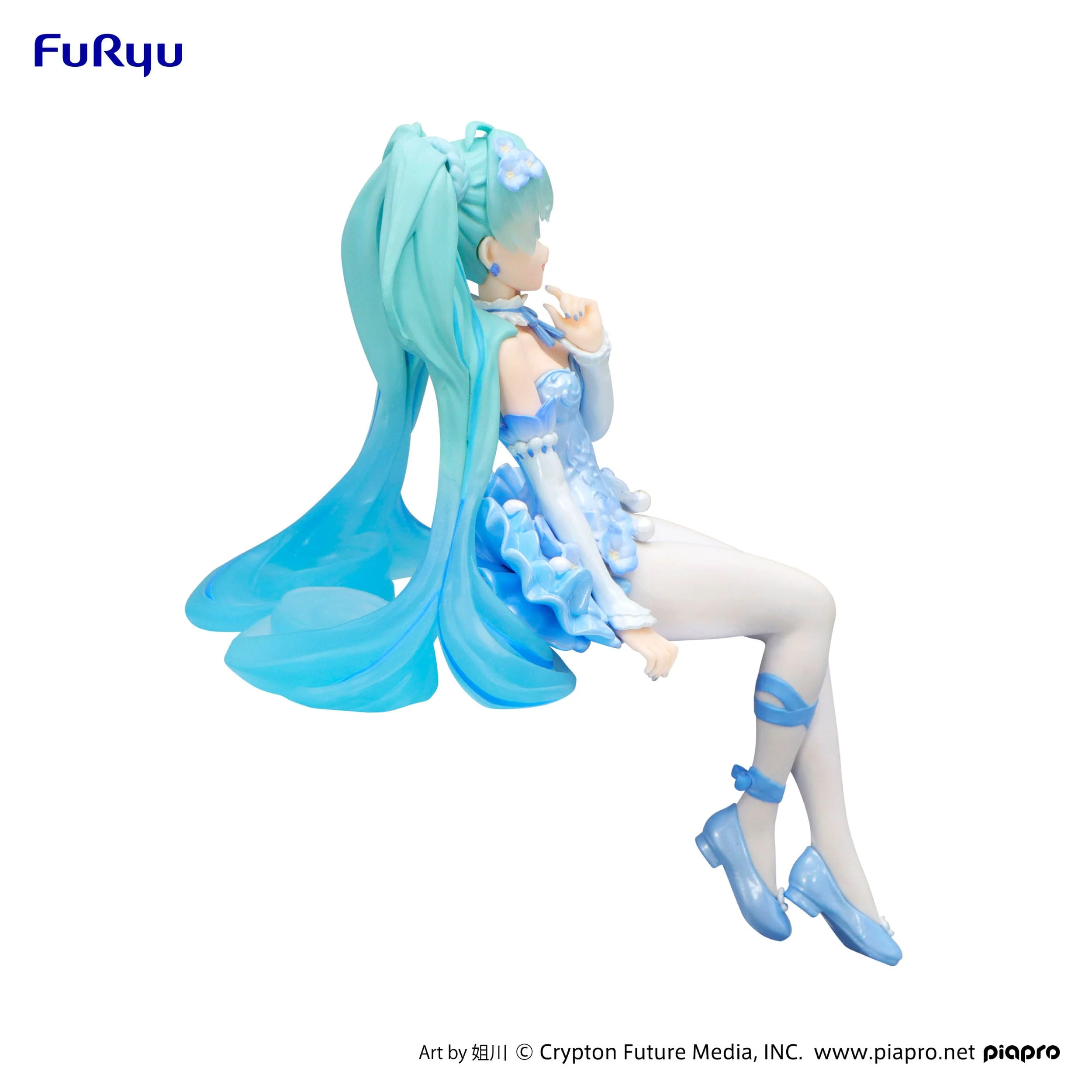 Hatsune Miku Flower Fairy Nemophila Pail Blue Color Ver. Noodle Stopper Furyu - Image 4