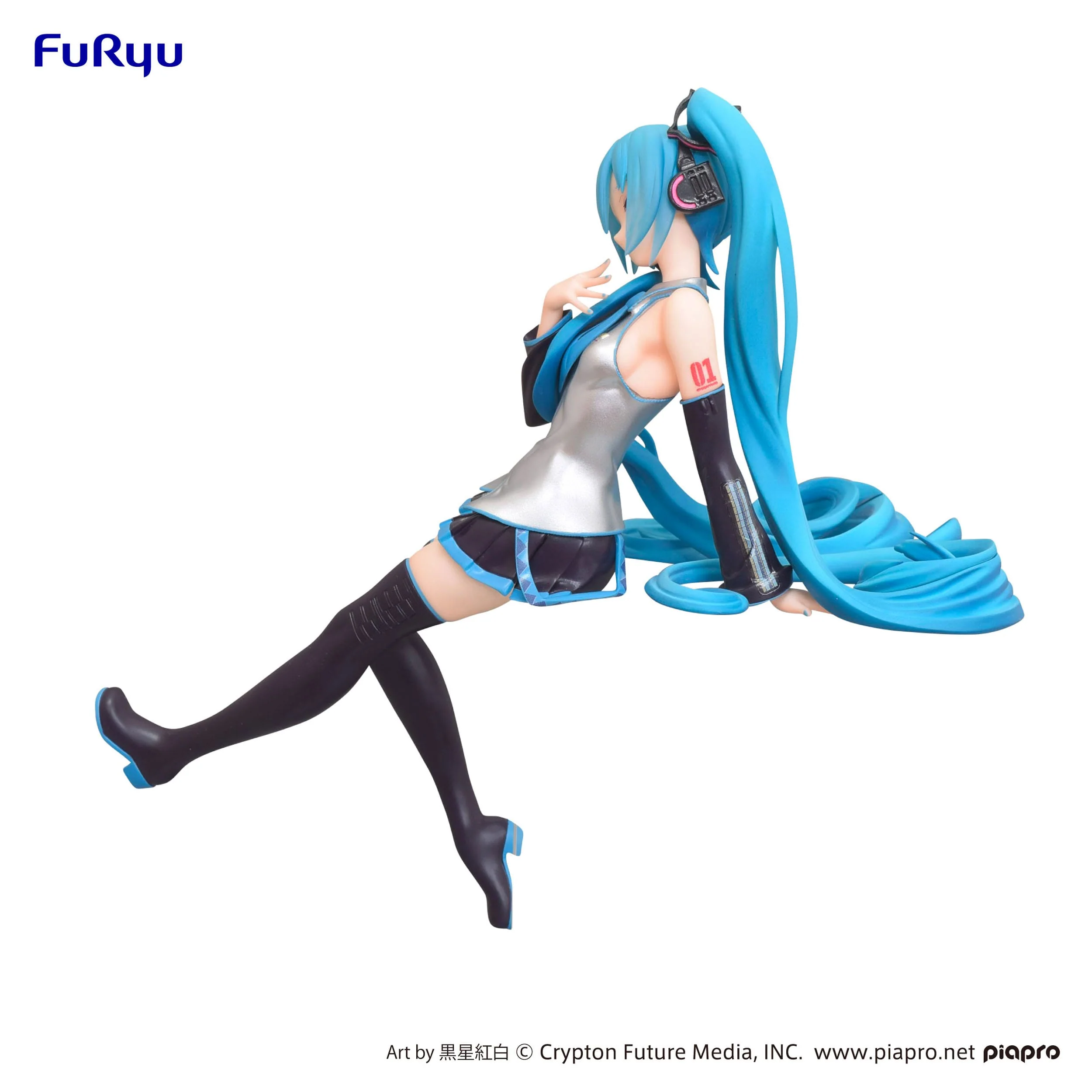 Hatsune Miku Kuroboshi Kouhaku Ver. (re-run) Noodle Stopper Furyu - Image 3