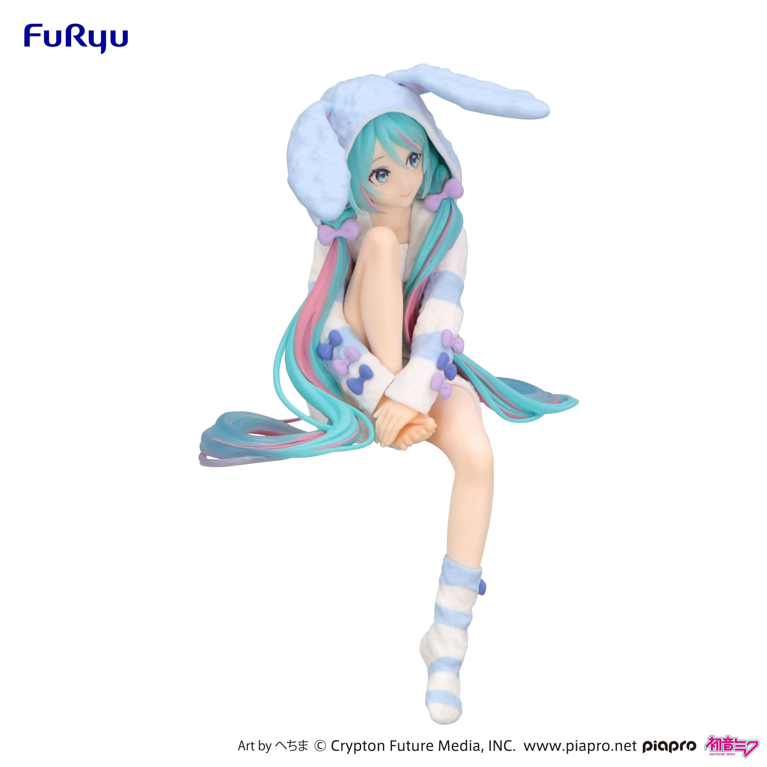 Hatsune Miku Rabbit Ear Hood Pajama Blue Color Ver. Furyu - Image 2