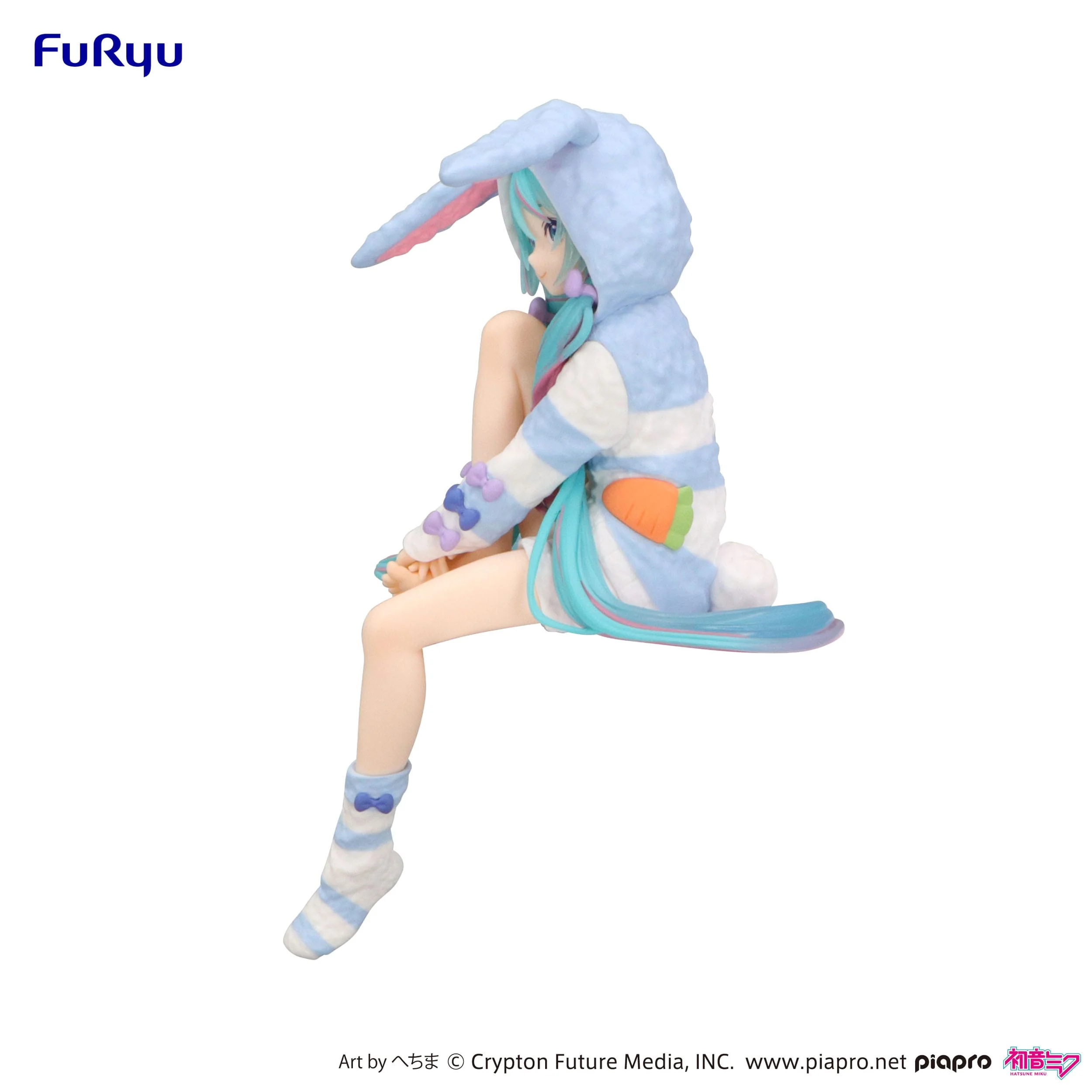 Hatsune Miku Rabbit Ear Hood Pajama Blue Color Ver. Furyu - Image 8