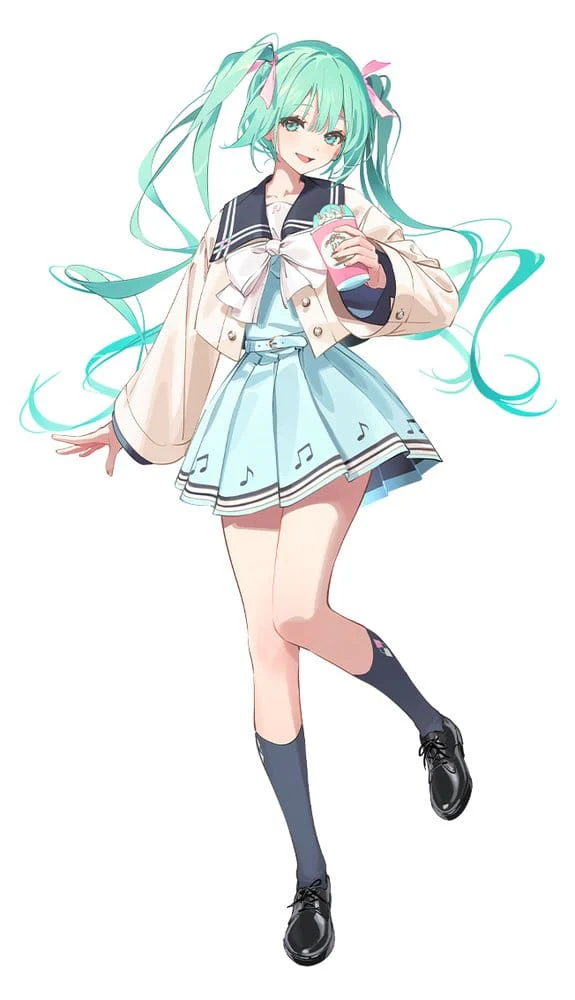 Hatsune Miku Sweet School Life PVC Figur Pure Version