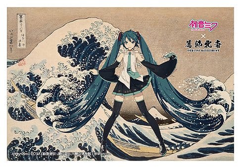 Hatsune Miku x Katsushika Hokusai iXima Postcard A/B/C/D/E/F/G/H Sortiment (10) - Image 2
