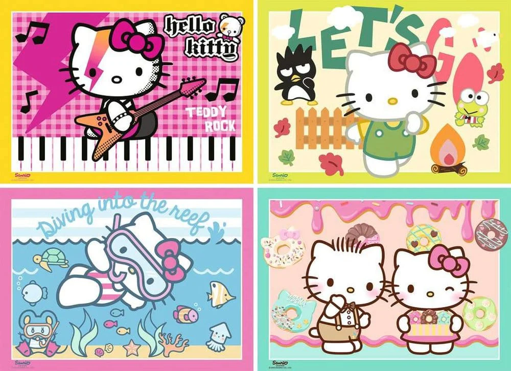 Hello Kitty Puzzles 4er-Pack Los geht's, Hello Kitty! (4x100 Teile) - Image 2