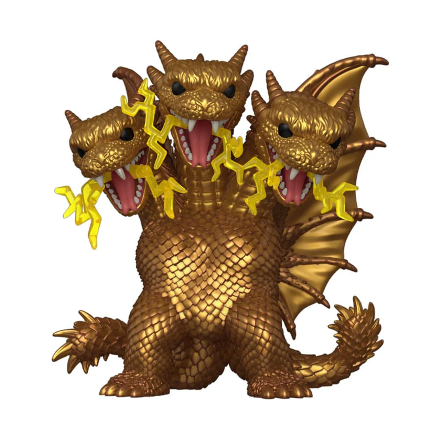 *heo Exclusive Edition* Godzilla Super Sized POP! Movies Vinyl Figur King Ghidora (Electric)