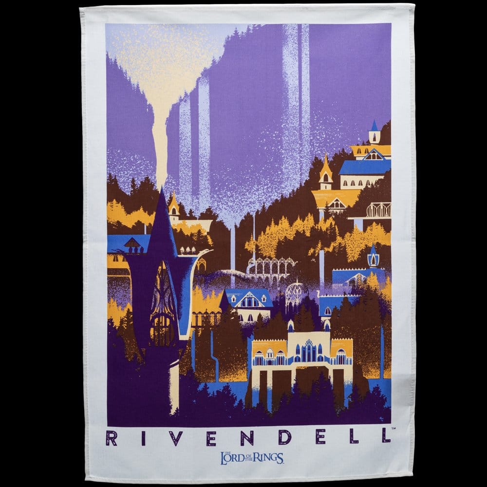 Herr der Ringe Geschirrtuch 2er Pack Rivendell & Hobbiton - Image 3