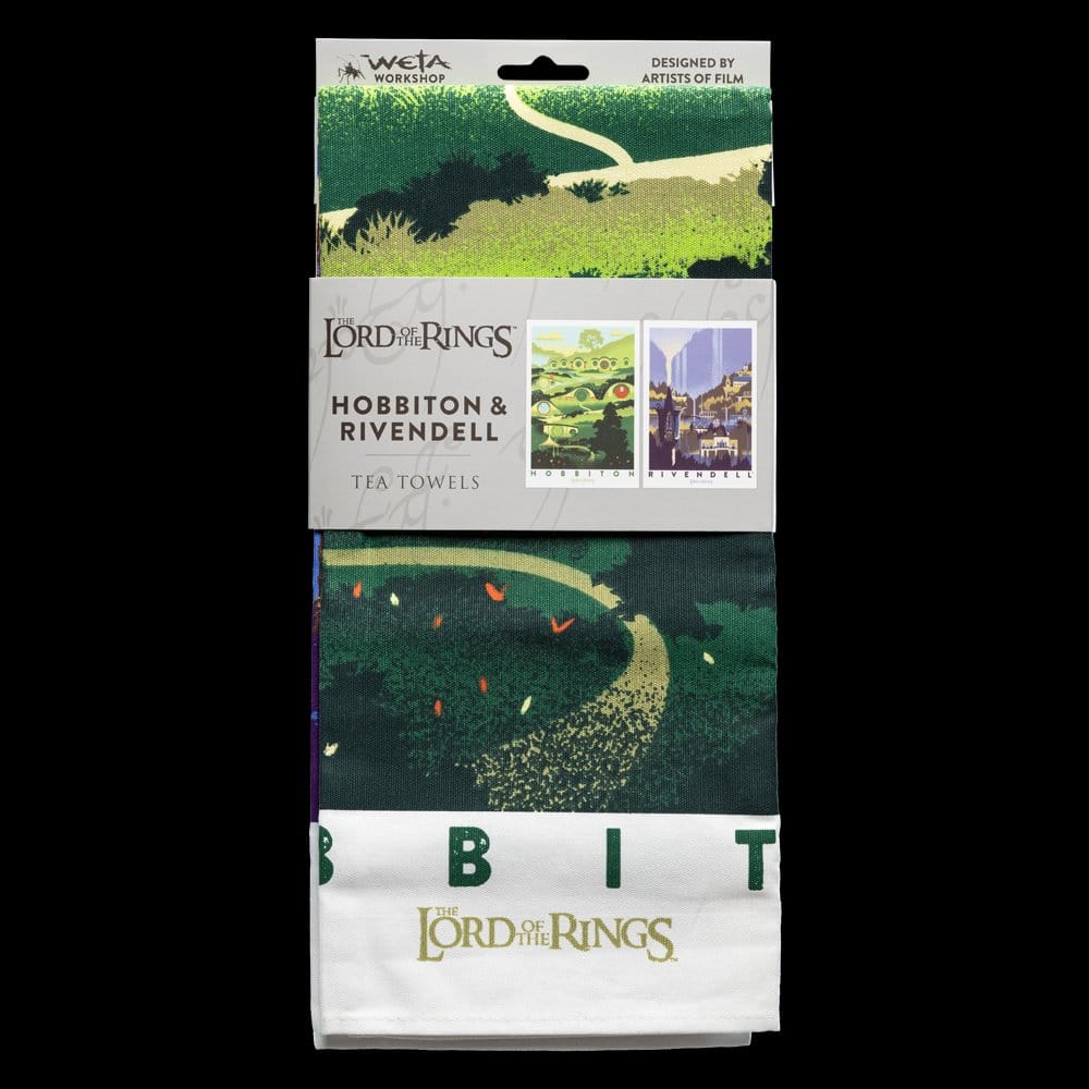 Herr der Ringe Geschirrtuch 2er Pack Rivendell & Hobbiton - Image 4