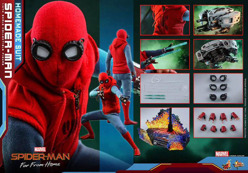 Hot Toys Spider-Man (Homemade Suit) Movie Masterpiece Far From Home - Image 22