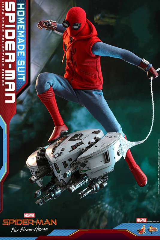 Hot Toys Spider-Man (Homemade Suit) Movie Masterpiece Far From Home - Image 3