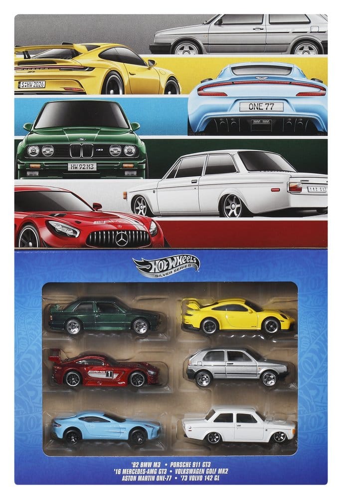 Hot Wheels Silver Series Die-Cast Fahrzeuge 6er-Pack Euro Style - Image 16