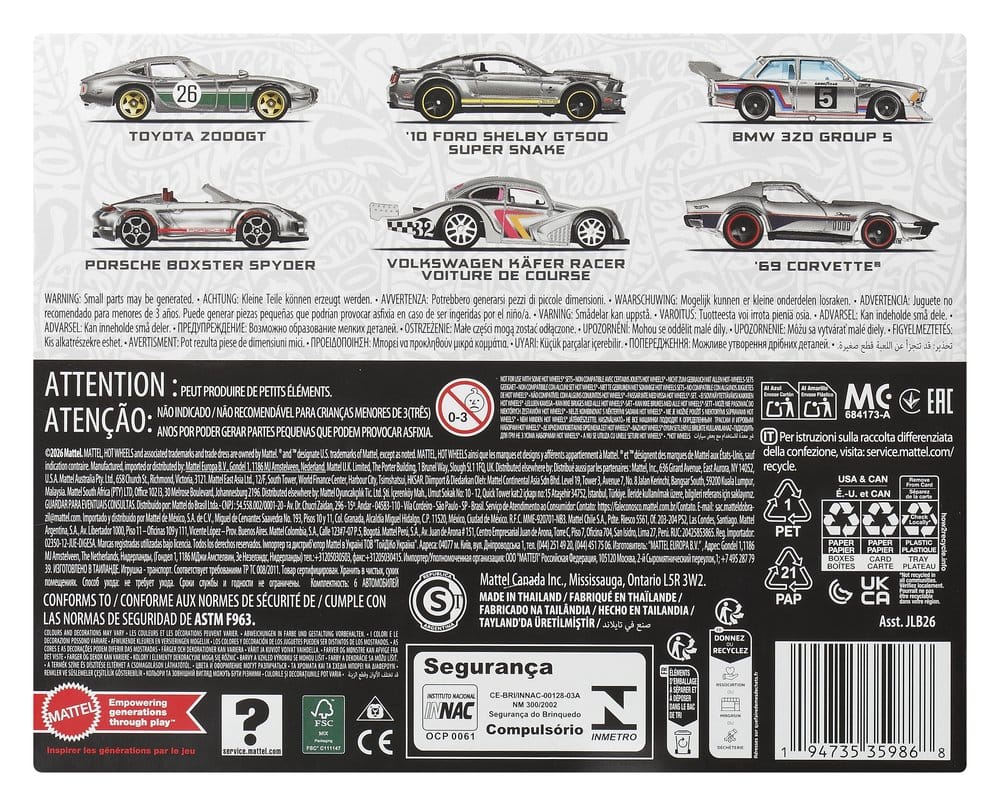 Hot Wheels Silver Series Die-Cast Fahrzeuge 6er-Pack ZAMAC - Image 17