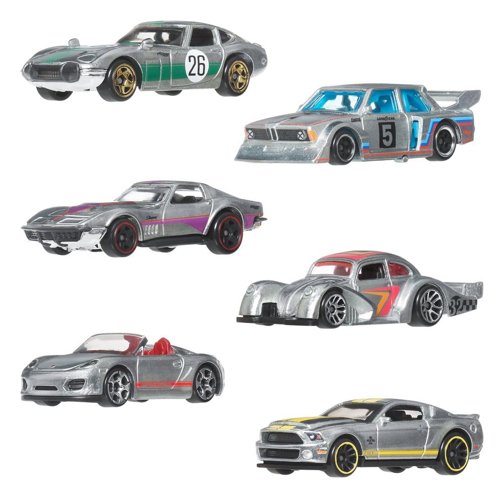 Hot Wheels Silver Series Die-Cast Fahrzeuge 6er-Pack ZAMAC - Image 9