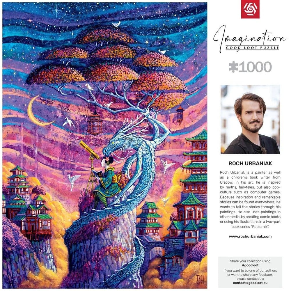 Imagination Series Puzzle Roch Urbaniak Sakura i Ryu (1000 Teile) - Image 3