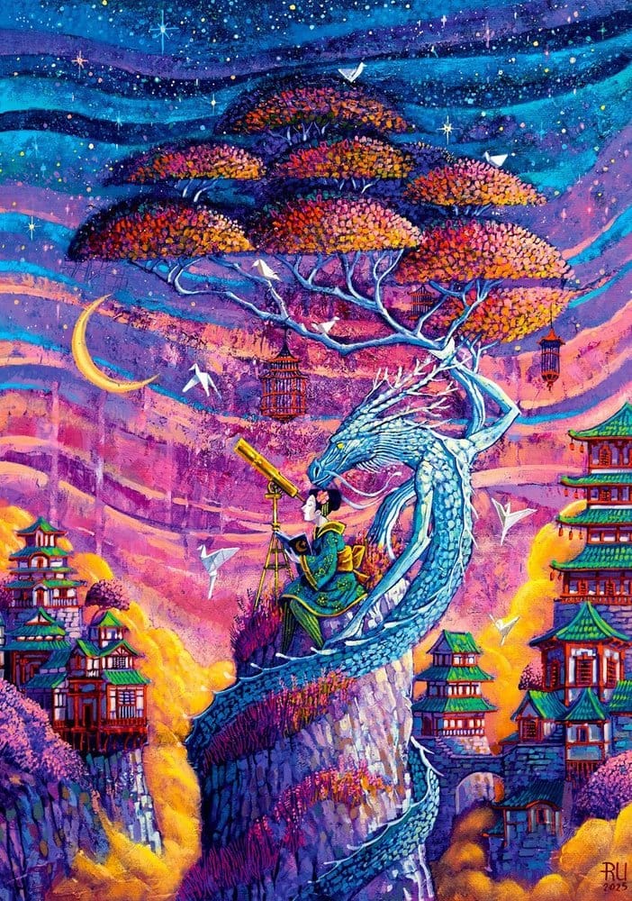 Imagination Series Puzzle Roch Urbaniak Sakura i Ryu (1000 Teile) - Image 4