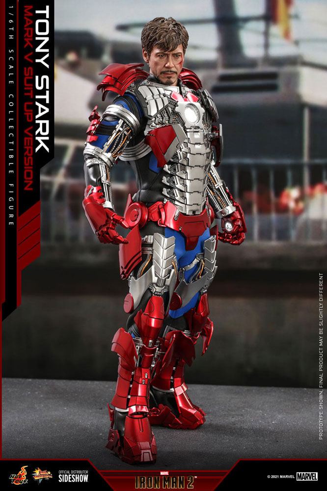 Iron Man 2 Movie Masterpiece Actionfigur Tony Stark (Mark V Suit Up Version) - Image 14