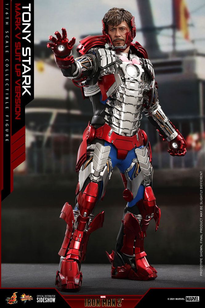 Iron Man 2 Movie Masterpiece Actionfigur Tony Stark (Mark V Suit Up Version) - Image 16