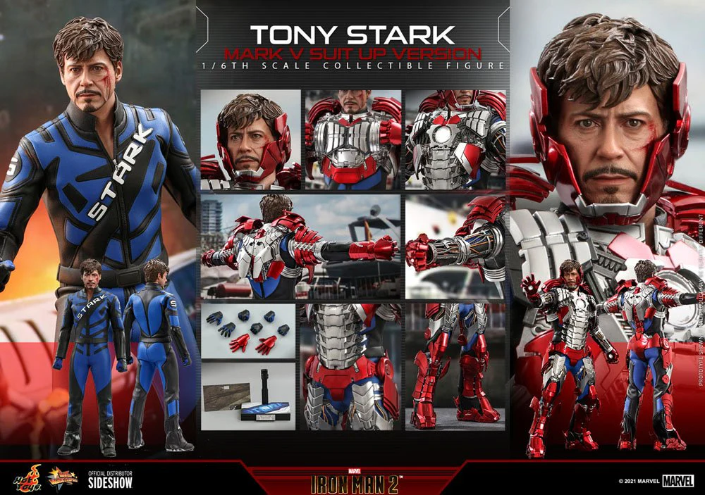 Iron Man 2 Movie Masterpiece Actionfigur Tony Stark (Mark V Suit Up Version) - Image 9