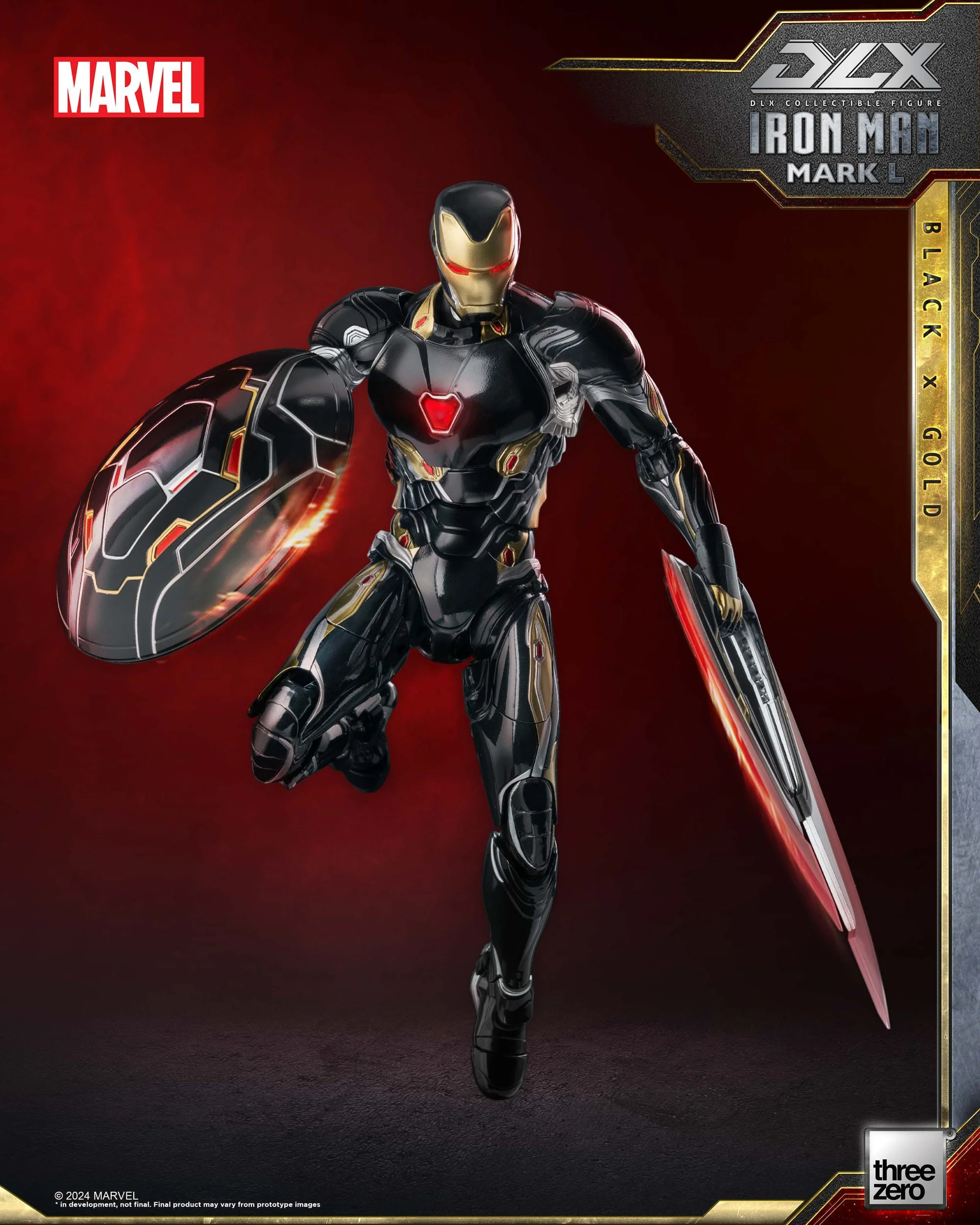 Iron Man Mark 50 (Black X Gold) ThreeZero - Image 11