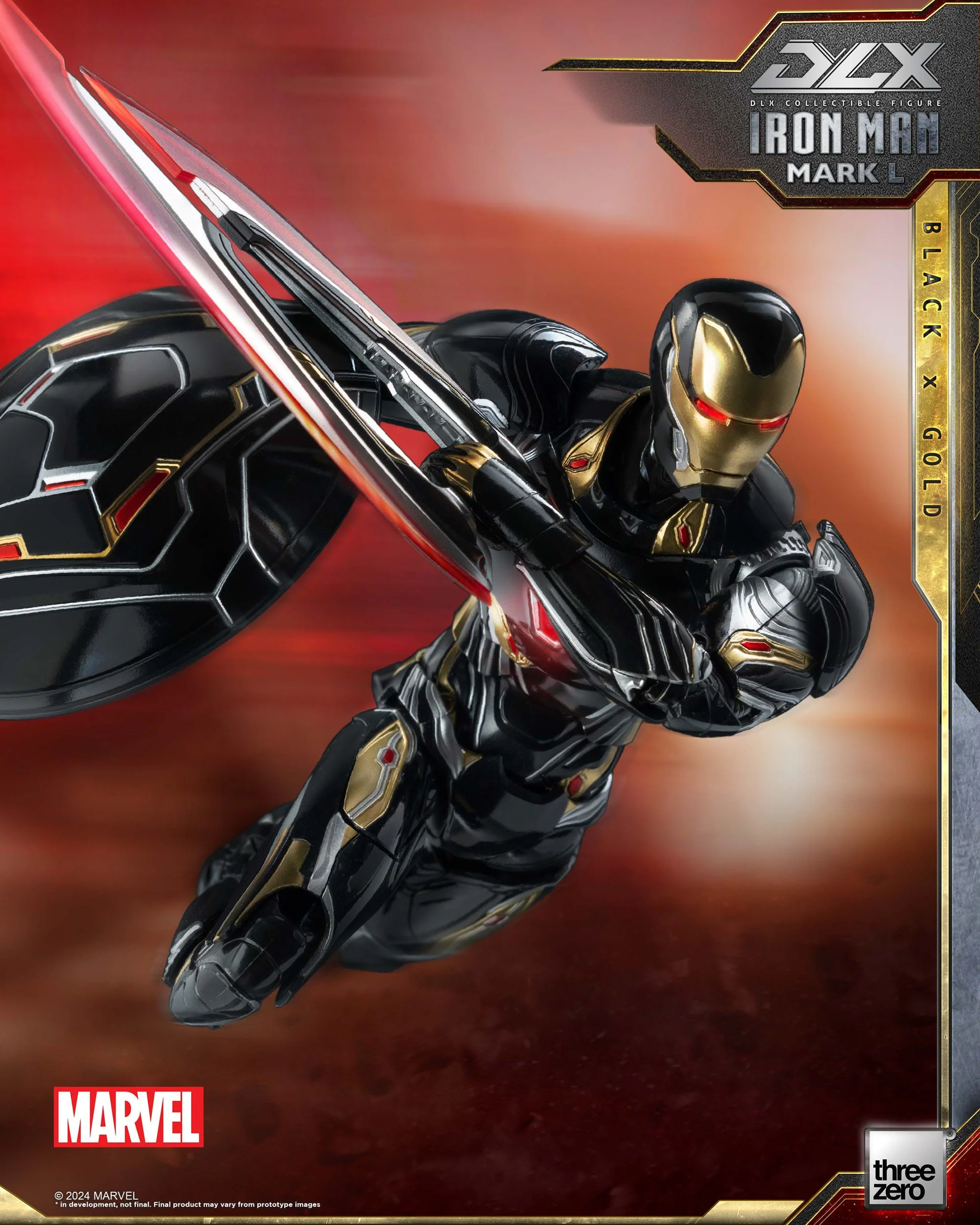 Iron Man Mark 50 (Black X Gold) ThreeZero - Image 12