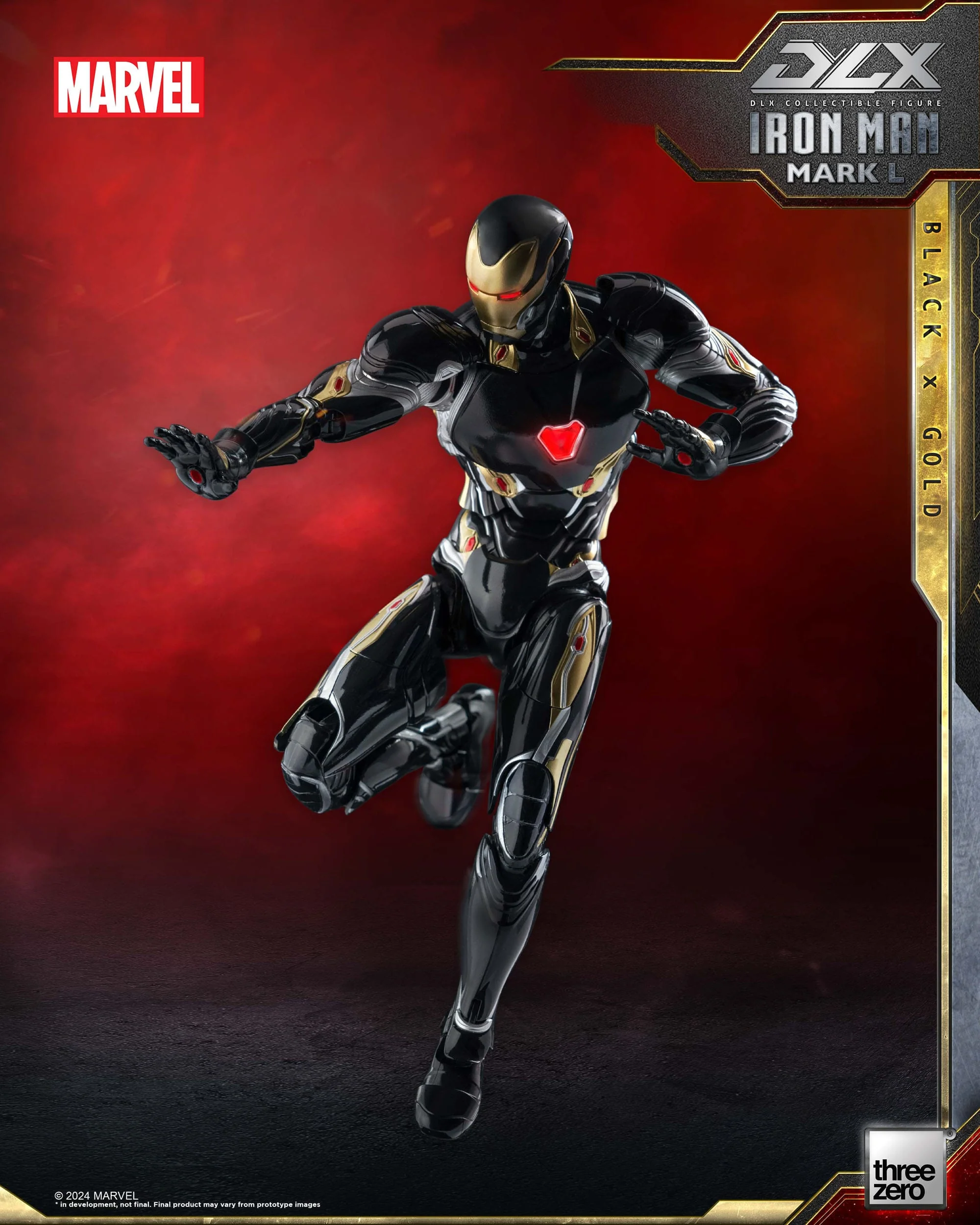 Iron Man Mark 50 (Black X Gold) ThreeZero - Image 14