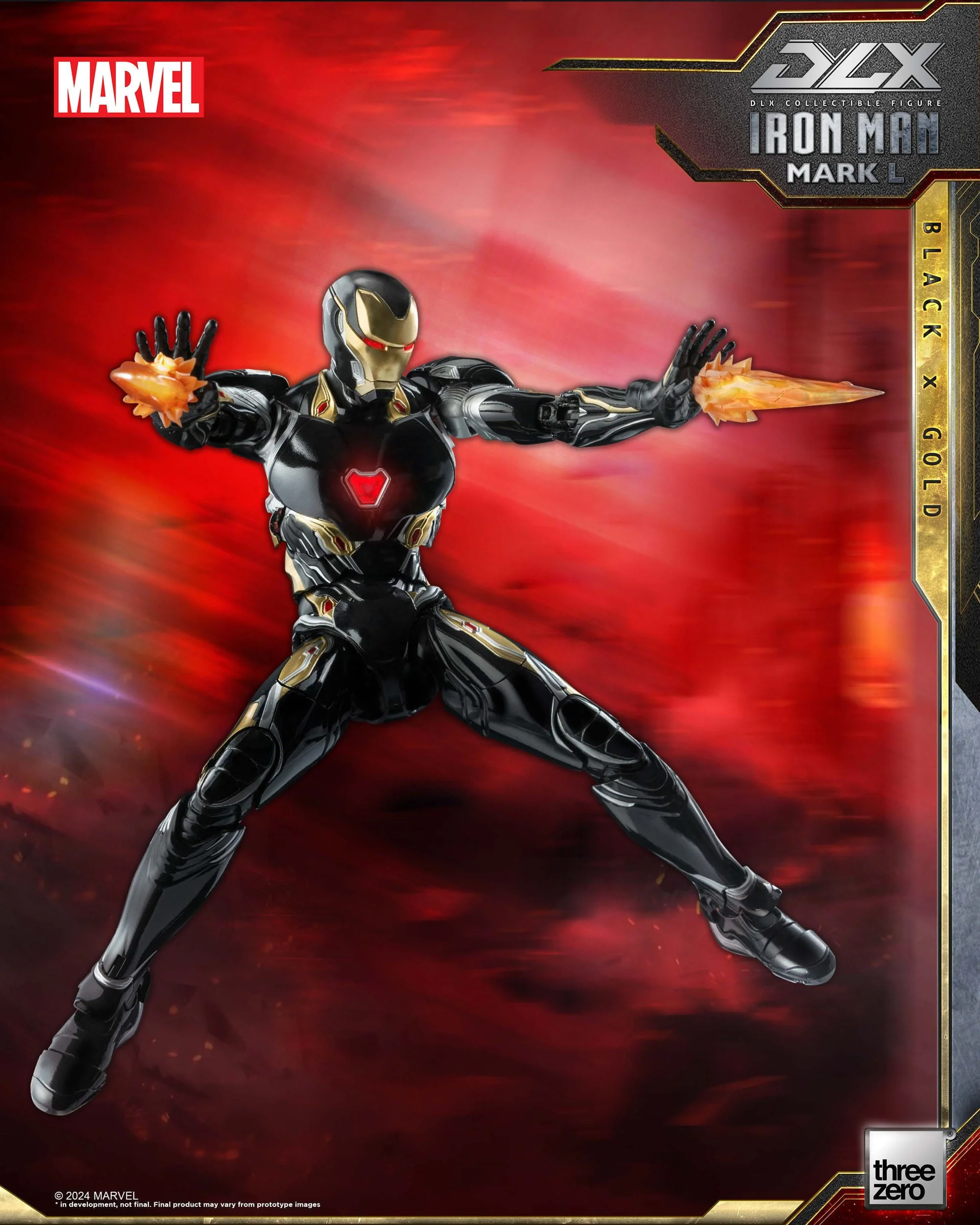 Iron Man Mark 50 (Black X Gold) ThreeZero - Image 15