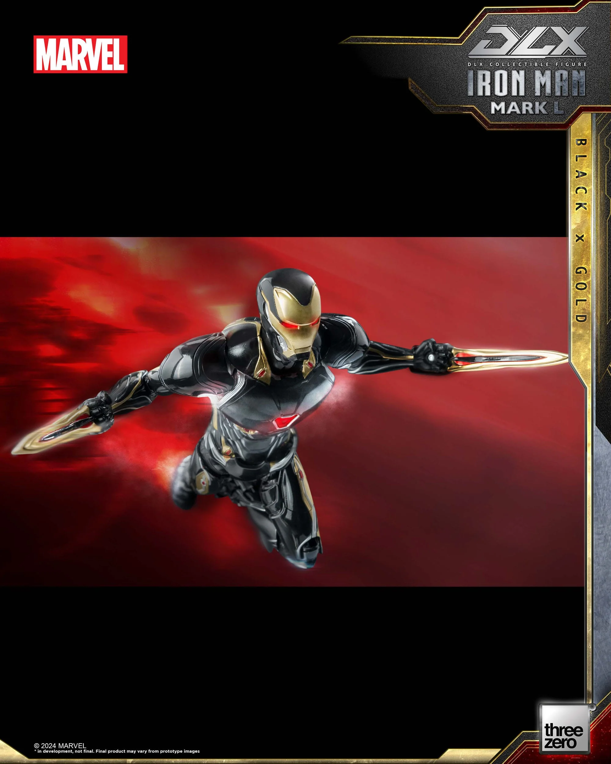 Iron Man Mark 50 (Black X Gold) ThreeZero - Image 16