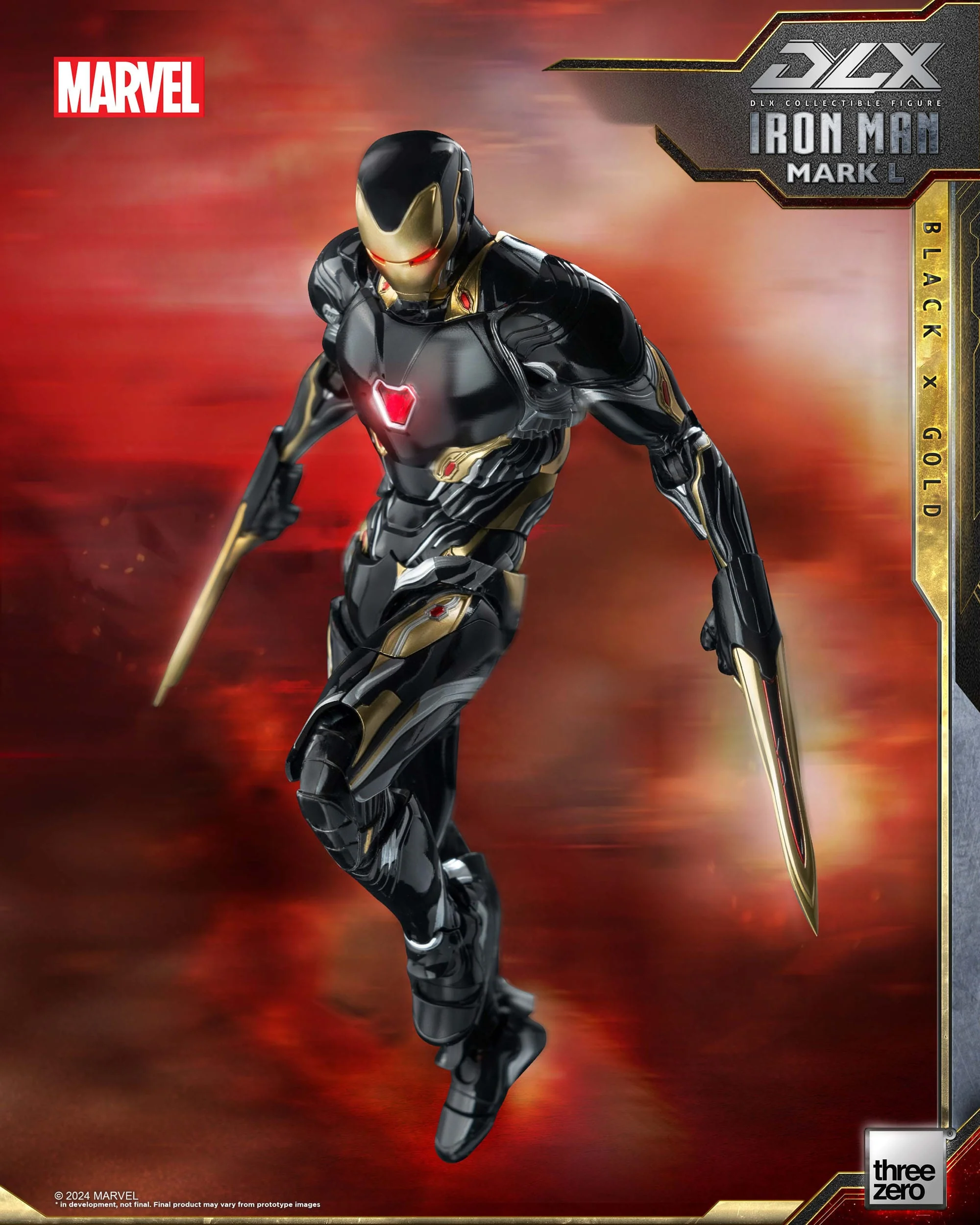 Iron Man Mark 50 (Black X Gold) ThreeZero - Image 18