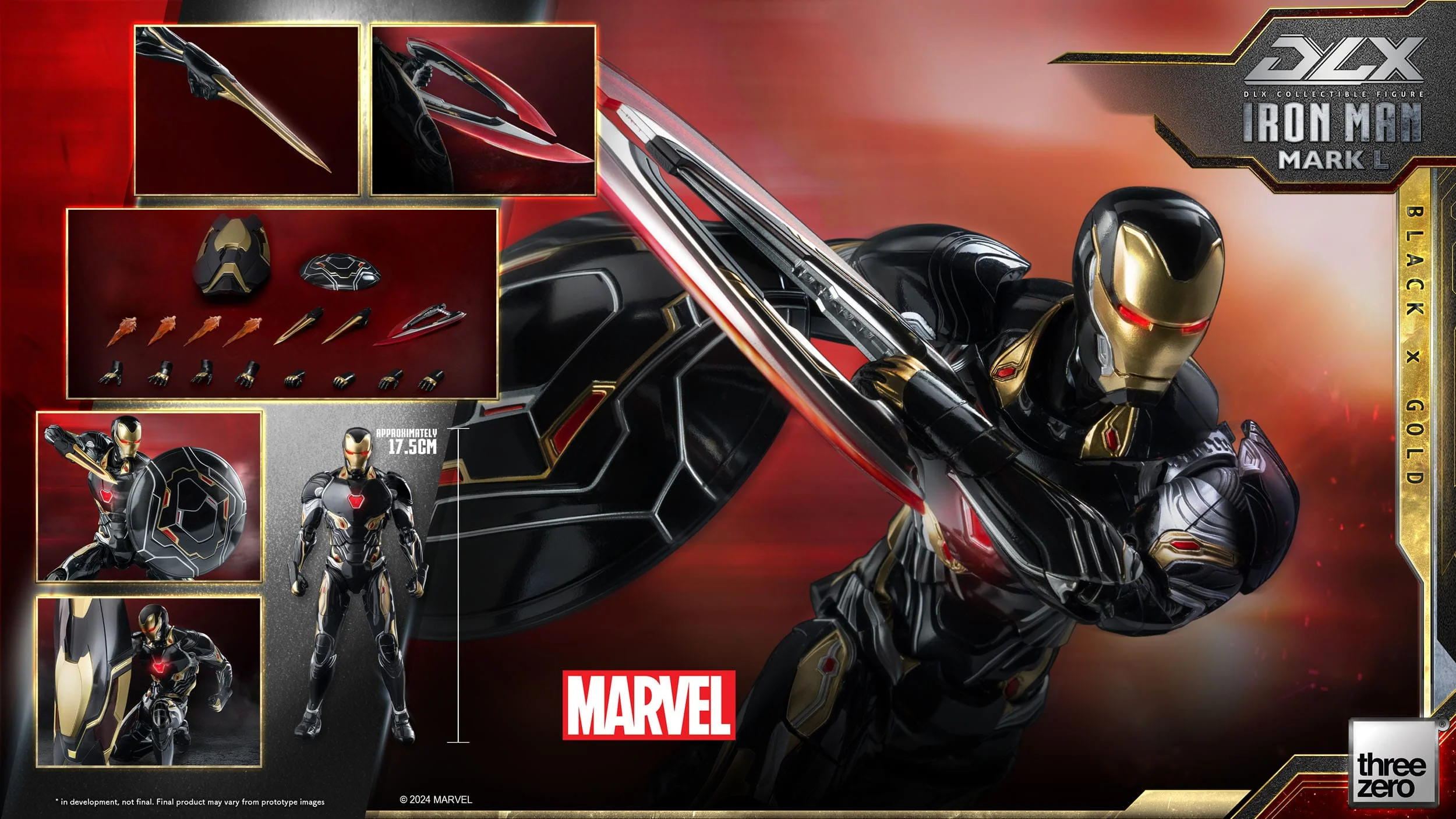 Iron Man Mark 50 (Black X Gold) ThreeZero - Image 20