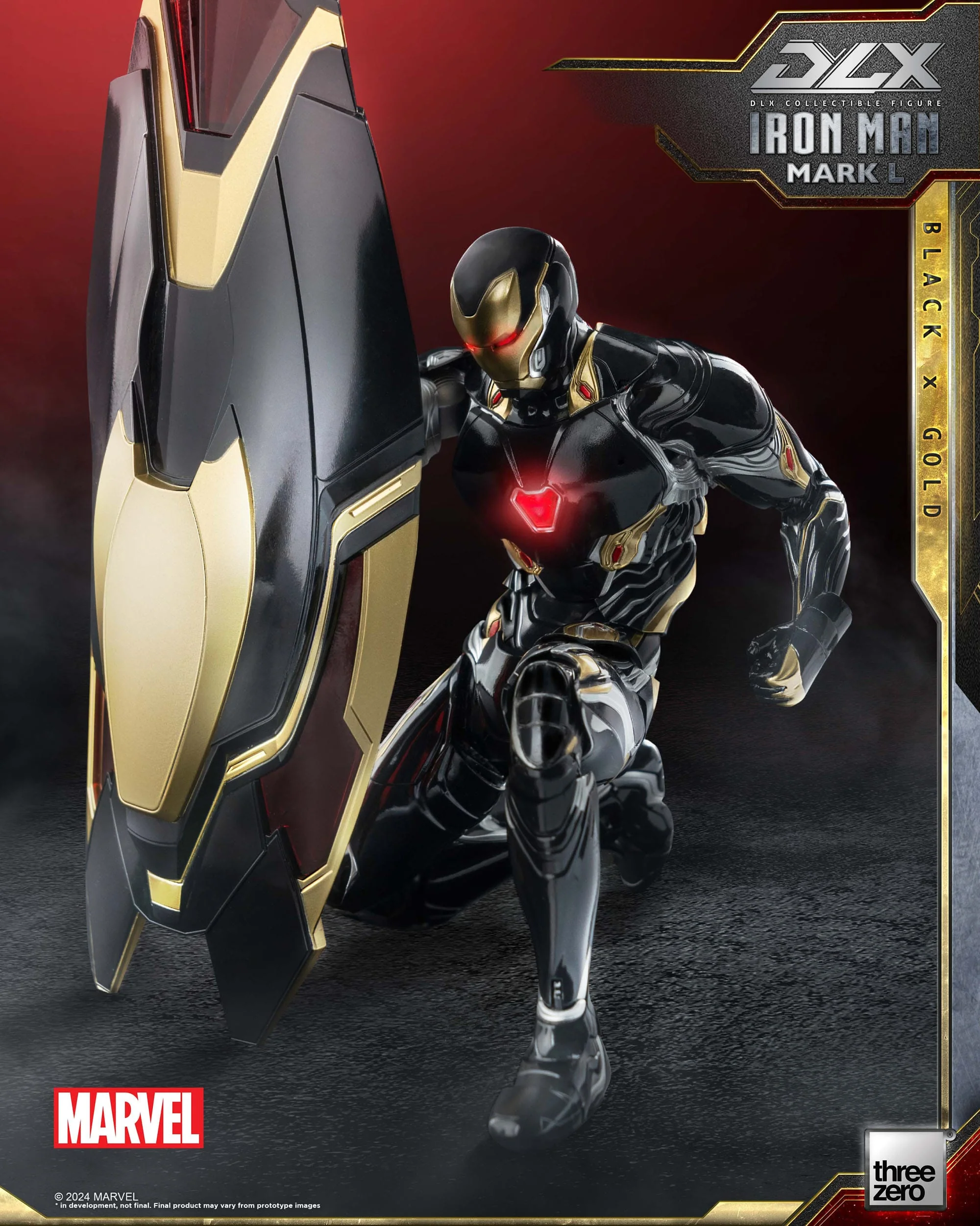 Iron Man Mark 50 (Black X Gold) ThreeZero - Image 3
