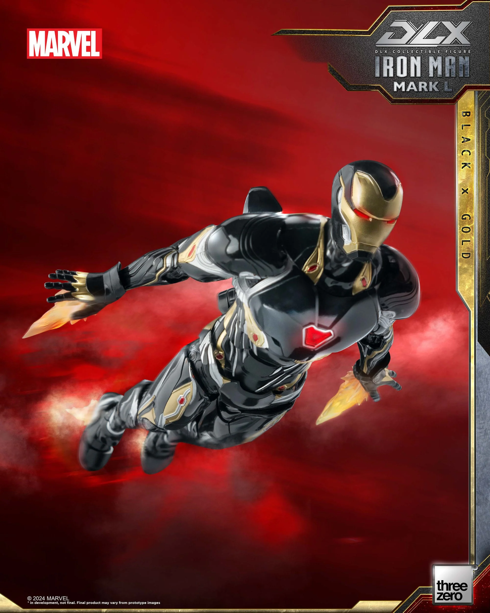 Iron Man Mark 50 (Black X Gold) ThreeZero - Image 4