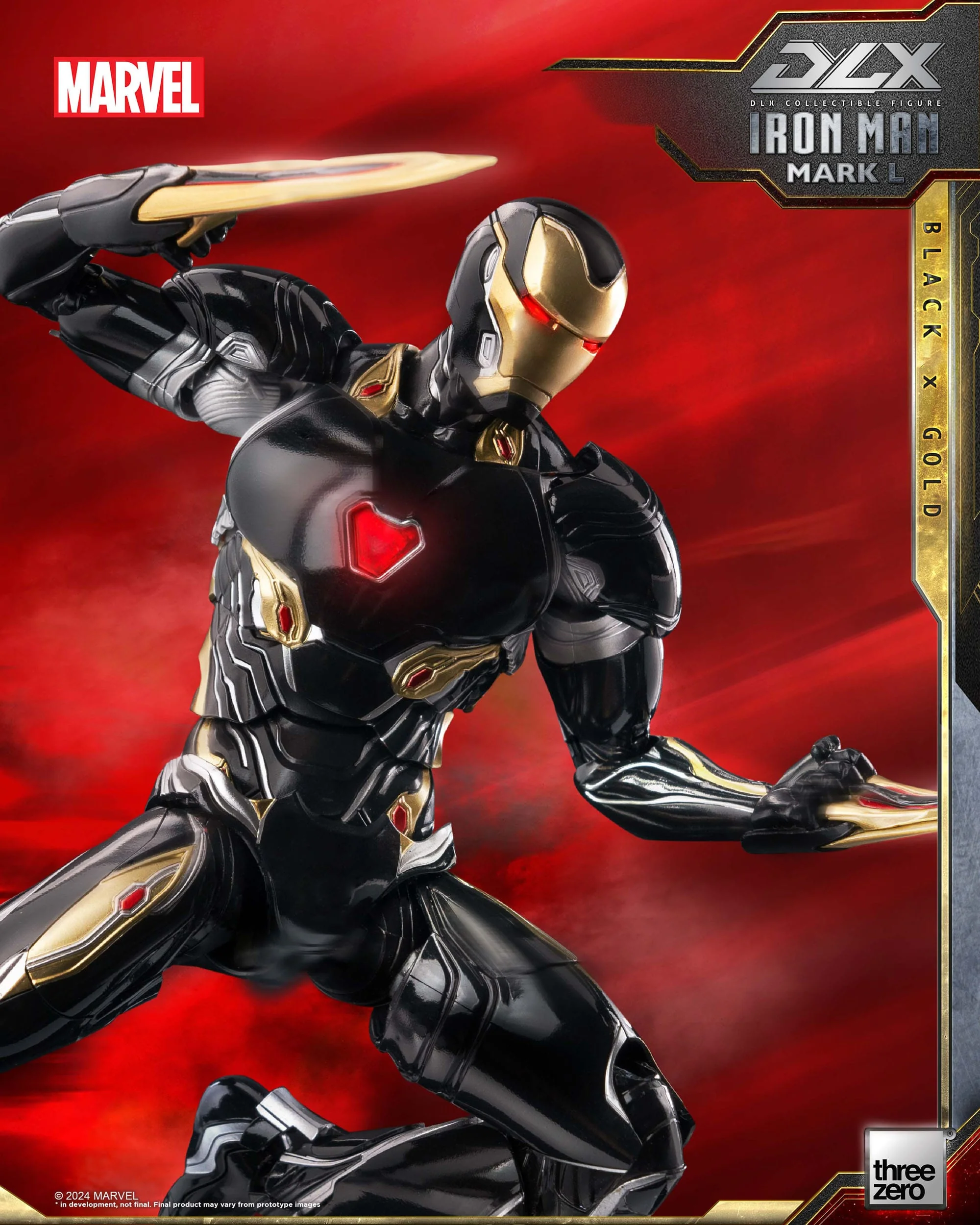 Iron Man Mark 50 (Black X Gold) ThreeZero - Image 7