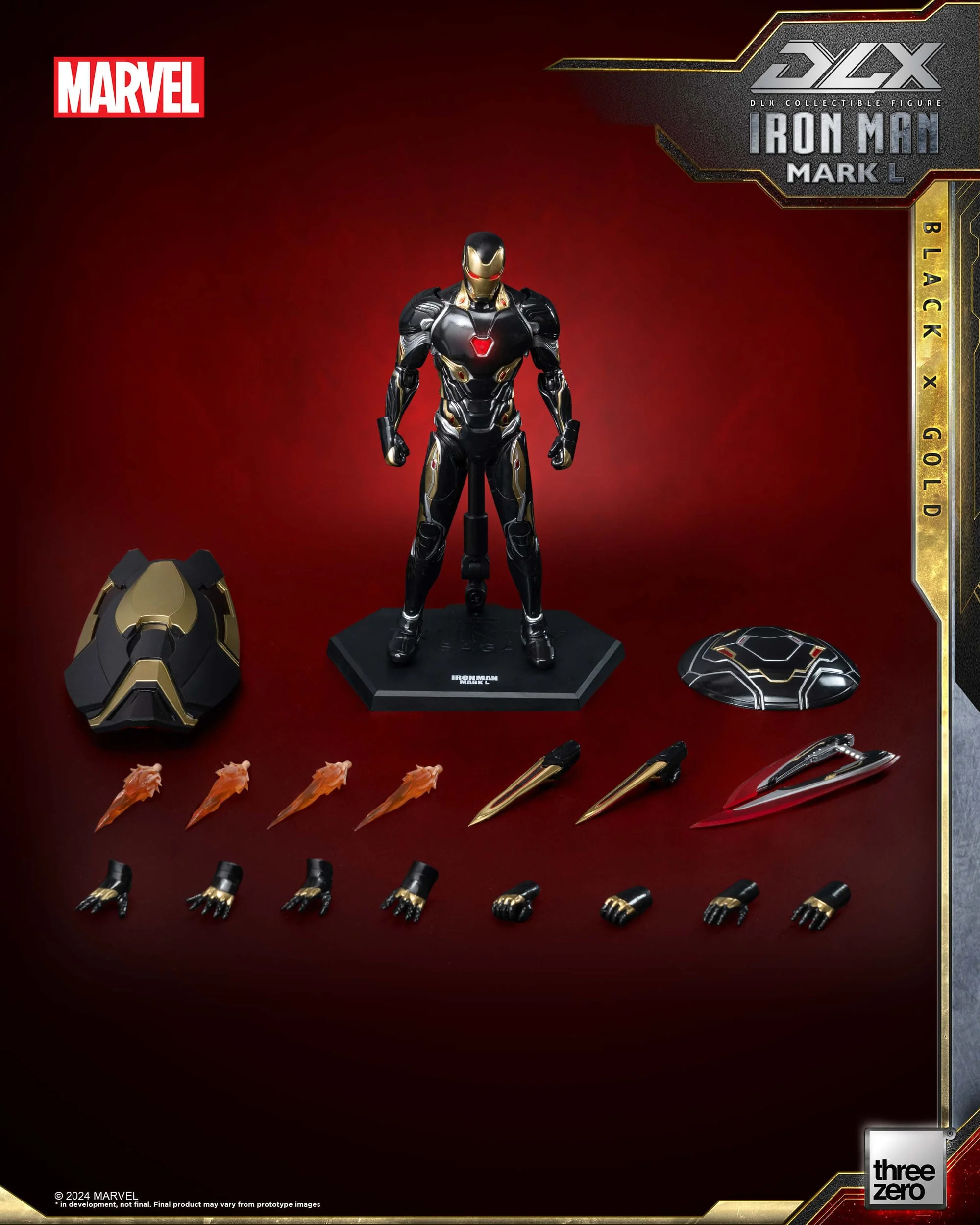 Iron Man Mark 50 (Black X Gold) ThreeZero - Image 8