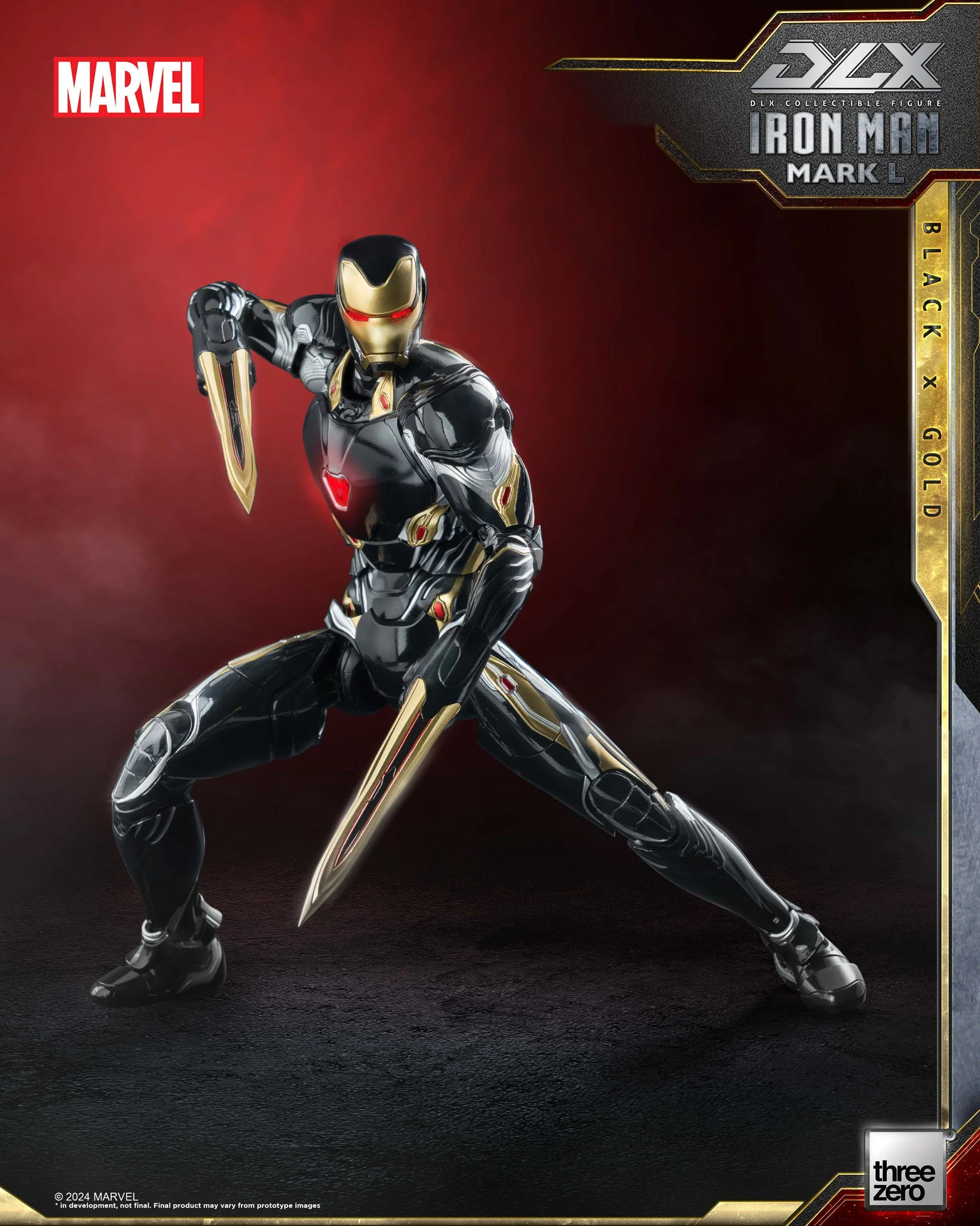Iron Man Mark 50 (Black X Gold) ThreeZero - Image 9