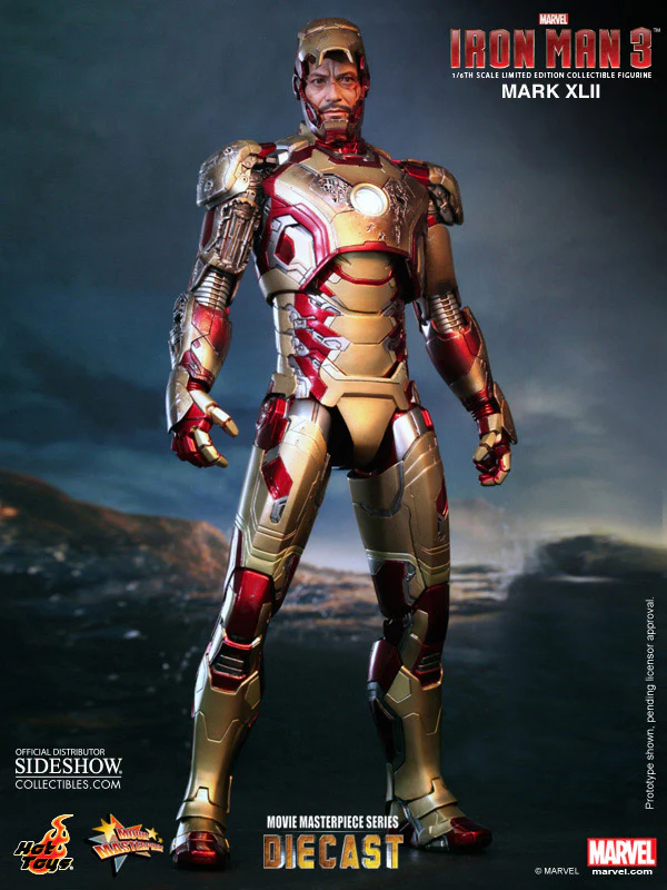 Iron Man Mark XLII Iron Man 3 MMS Diecast Hot Toys - Image 2