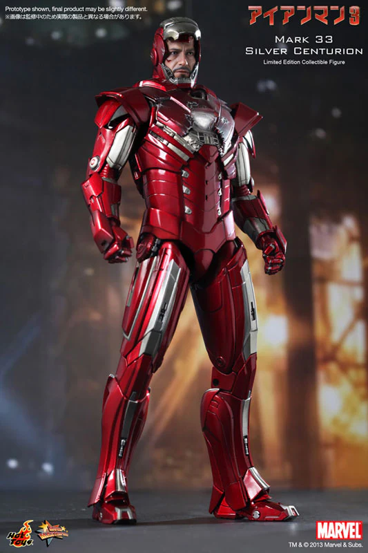 Iron Man Mark XXXIII Silver Centurion Iron Man 3 Movie Masterpiece Hot Toys - Image 7