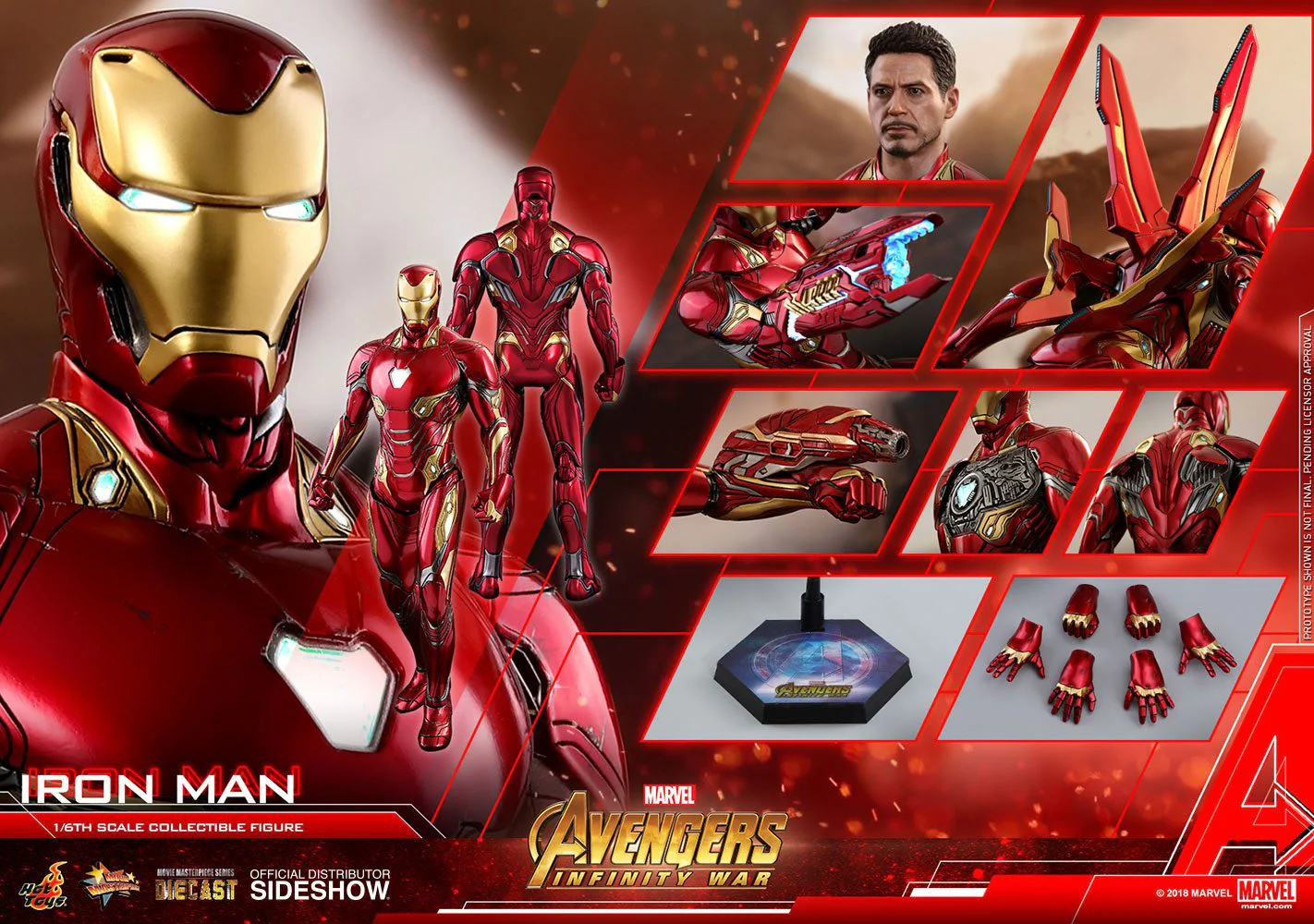 Iron Man Movie Masterpiece Avengers Infinity War Diecast Movie Masterpiece Hot Toys - Image 18