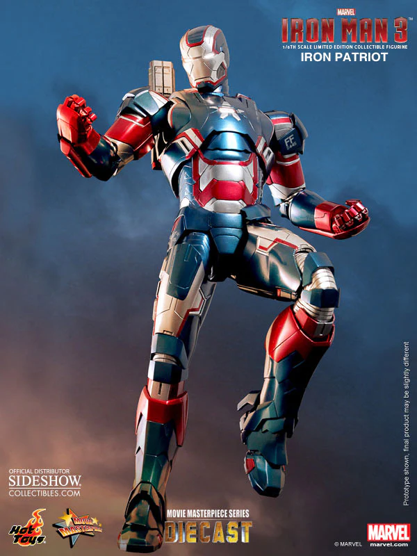 Iron Patriot Movie Masterpiece Iron Man 3 Hot Toys