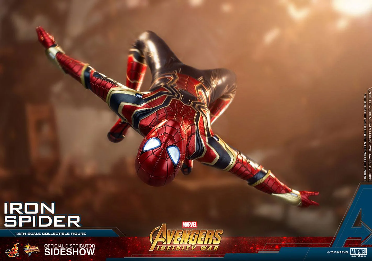 Iron Spider 1/6 Scale Collectible Figure – Hot Toys Movie Masterpiece (Avengers: Infinity War) - Image 5
