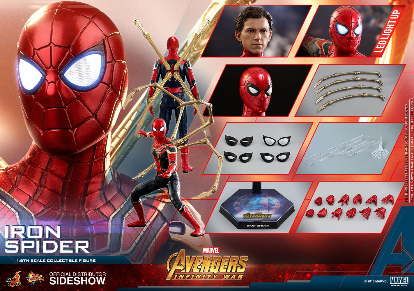 Iron Spider 1/6 Scale Collectible Figure – Hot Toys Movie Masterpiece (Avengers: Infinity War) - Image 7