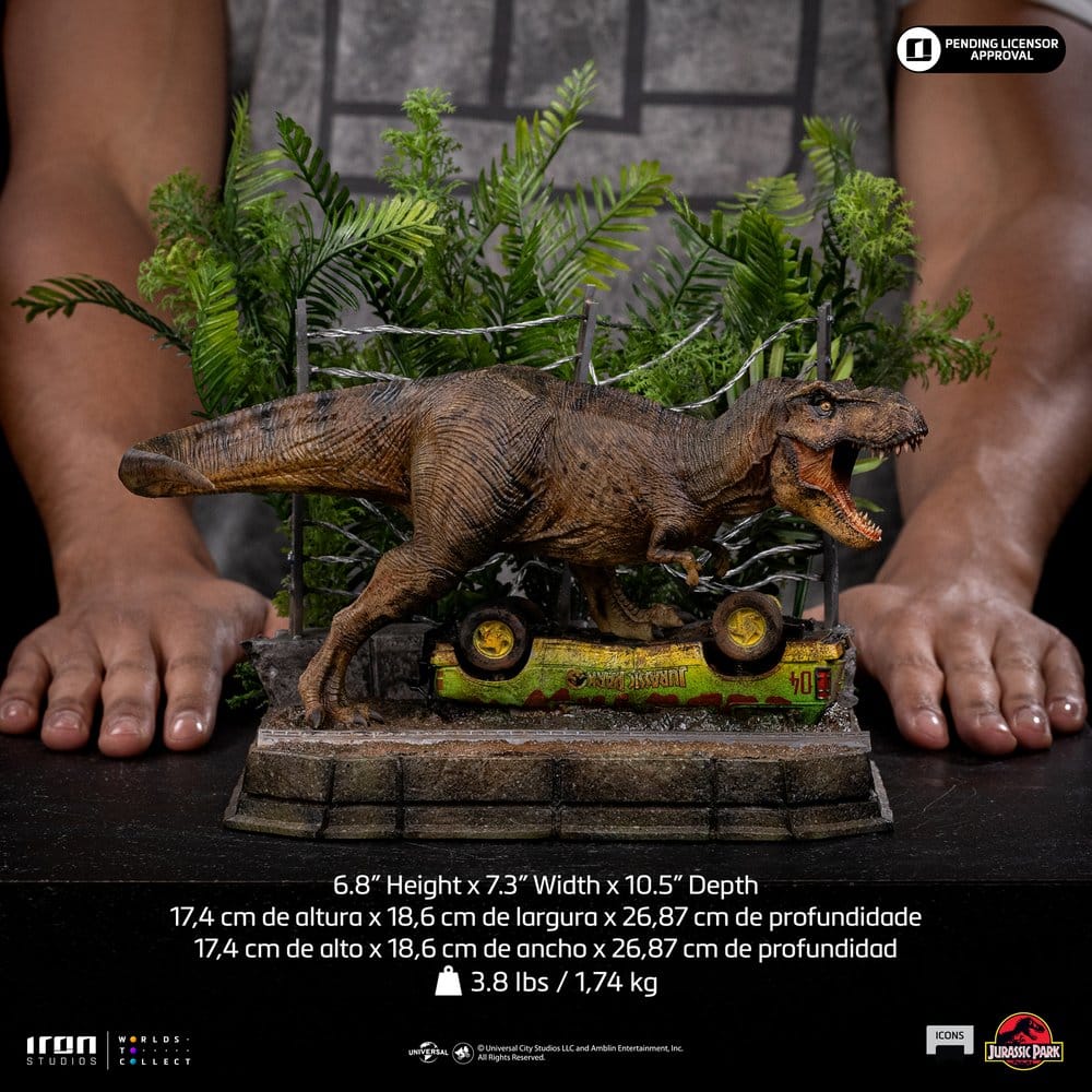 Jurassic Park Icons Statue T-Rex Breakout Set A - Image 2