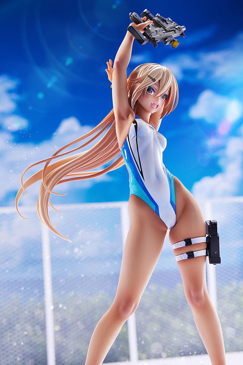 Kouhai-chan of the Swim Club in Blue Line Swimsuit Amakuni - Image 10