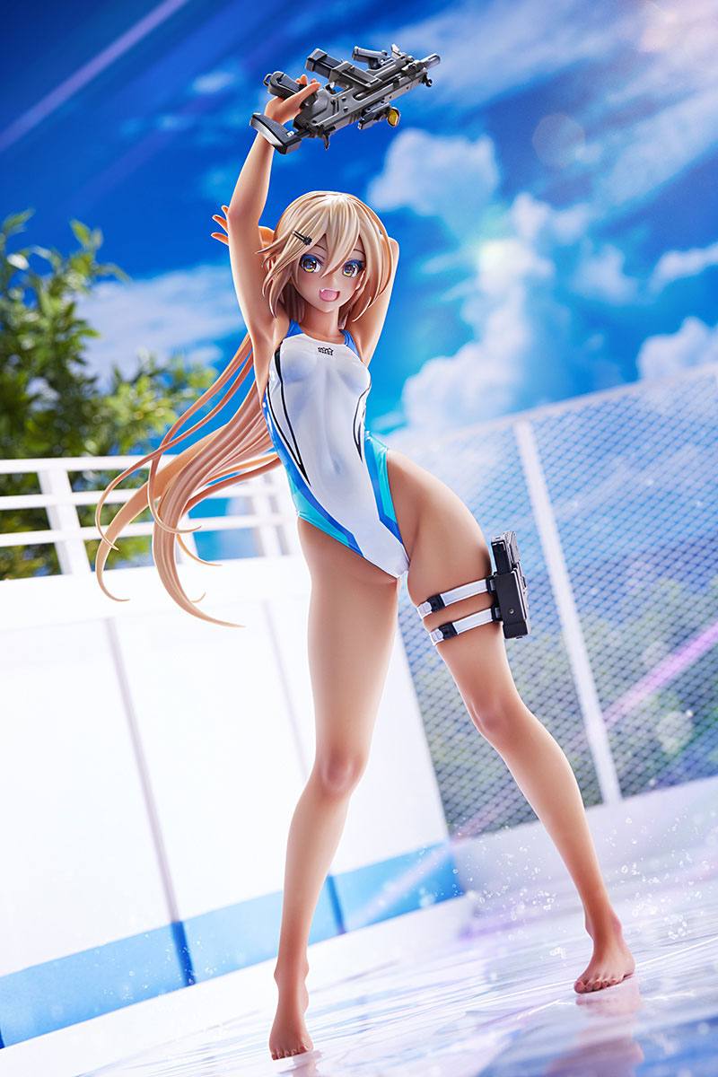 Kouhai-chan of the Swim Club in Blue Line Swimsuit Amakuni - Image 11