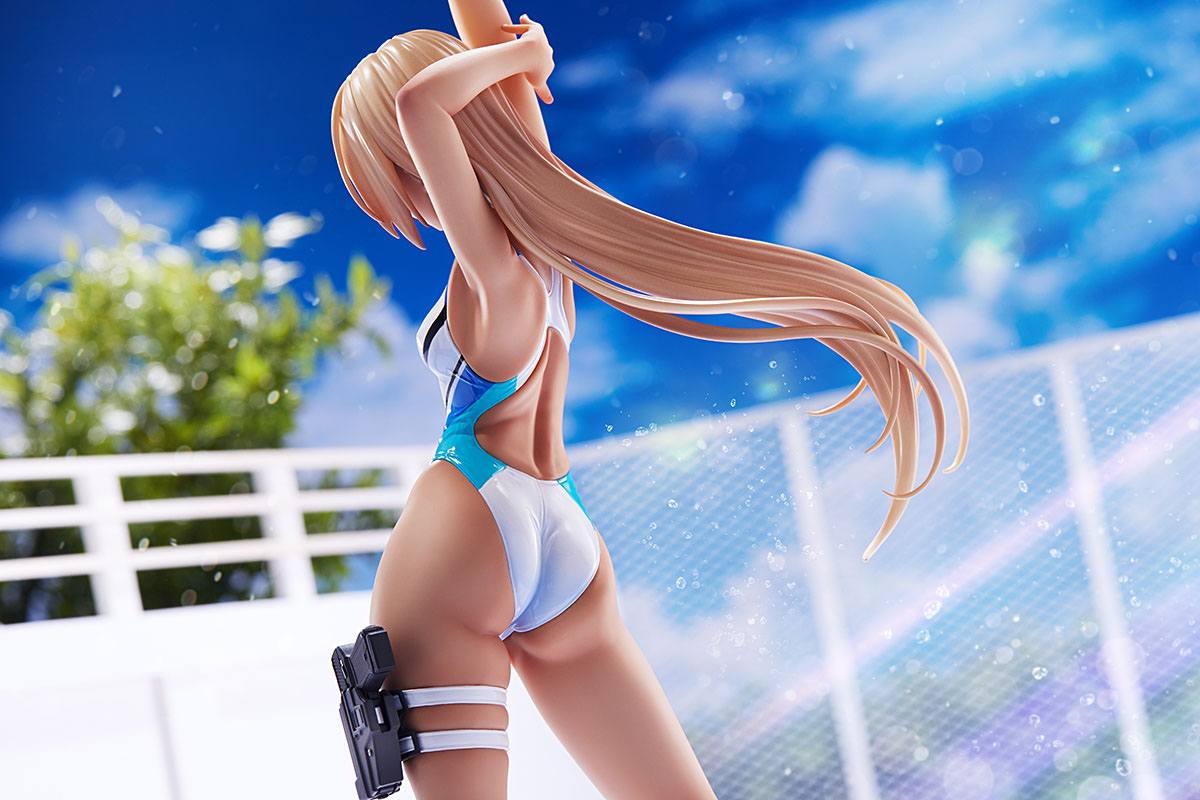 Kouhai-chan of the Swim Club in Blue Line Swimsuit Amakuni - Image 12