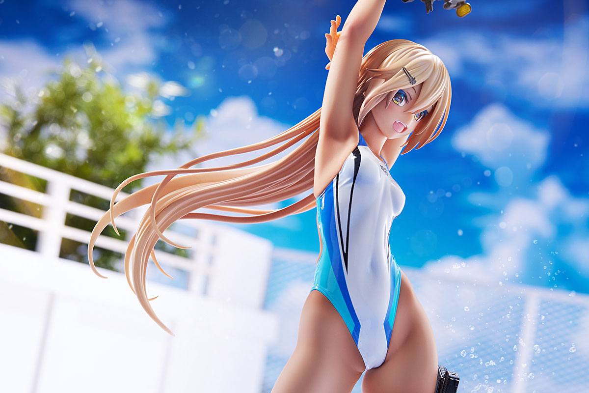 Kouhai-chan of the Swim Club in Blue Line Swimsuit Amakuni - Image 13