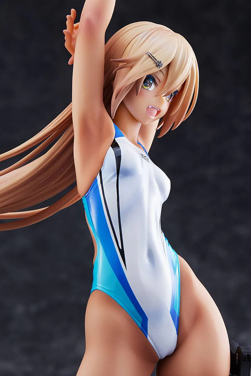 Kouhai-chan of the Swim Club in Blue Line Swimsuit Amakuni - Image 6