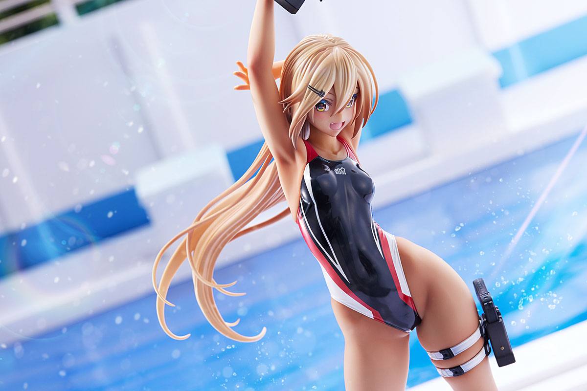 Kouhai-chan of the Swim Club in Red Line Swimsuit / Arms Note - Image 10