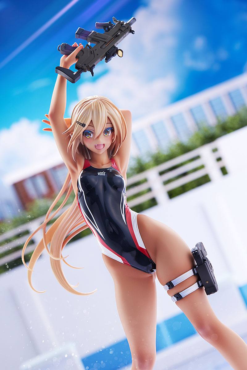 Kouhai-chan of the Swim Club in Red Line Swimsuit / Arms Note - Image 11
